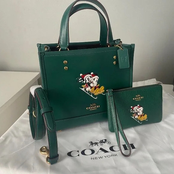 Disney X Coach Limited Edition Bag With Matching Wallet